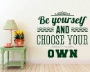 Be Yourself Quotes Wall  Art Stickers